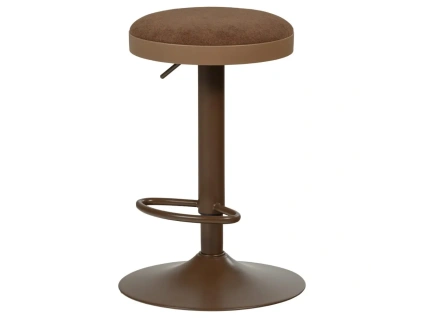 Hnědá čalouněná barová židle Mevo 60-82 cm