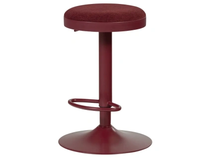 Tmavě červená čalouněná barová židle Mevo 60-82 cm