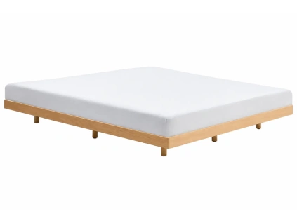 Dubová postel Kave Home Norlen 180 x 200 cm