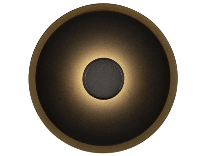 Černé kovové nástěnné LED světlo Nova Luce Dorell 26 cm