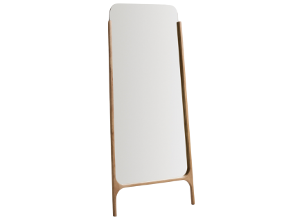 Dřevěné stojací zrcadlo Kave Home Aremi 197 x 99 cm