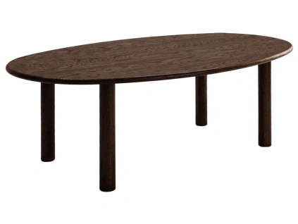 Tmavý dubový jídelní stůl Micadoni Izzie 180 x 100 cm