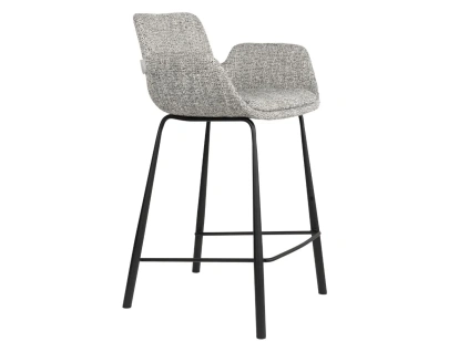 Šedá čalouněná barová židle BRIT 68 cm -fv-interier-25