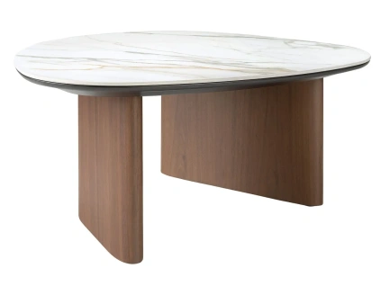 Bílý porcelánový konferenční stolek No. 2172, 76 x 77 cmBílý porcelánový konferenční stolek Angel Cerdá No. 2172, 76 x 77 cm