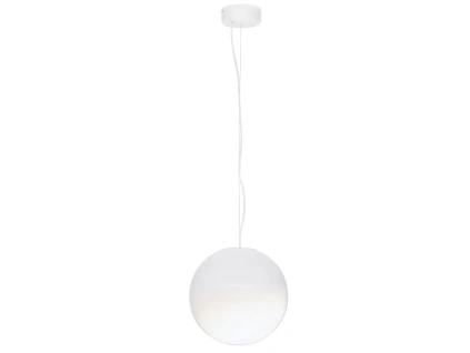 Bílé skleněné závěsné LED světlo Nova Luce Bolita 30 cm