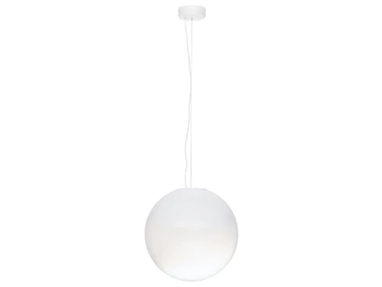 Bílé skleněné závěsné LED světlo Nova Luce Bolita 40 cm