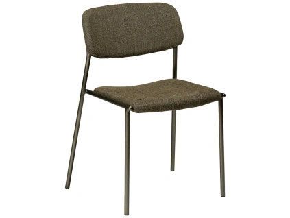 Zelená bouclé jídelní židle Dan-Form Stack