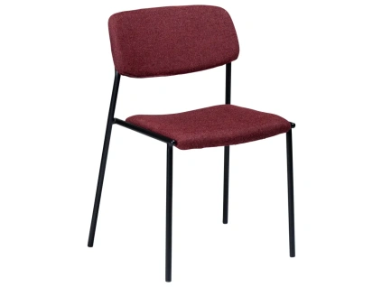 Červená bouclé jídelní židle Dan-Form Stack