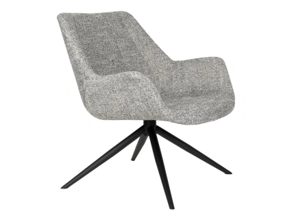 Šedé otočné lounge křeslo DOULTON