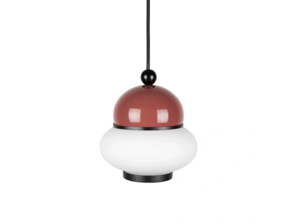 Červené kovové závěsné světlo BUMBLE ø 18 cm -fv-interier-25