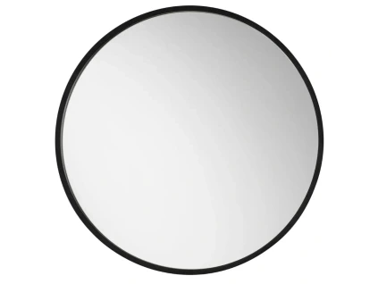 Černé kovové nástěnné zrcadlo Nova Luce Rossi 50 cm