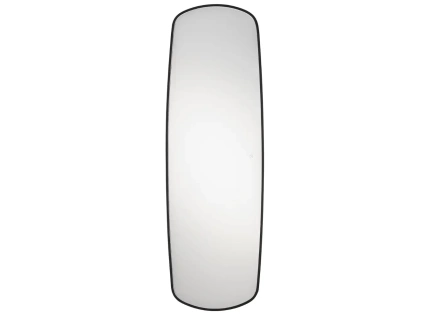 Černé závěsné zrcadlo s LED osvětlením Nova Luce Sinia 170 x 55 cm