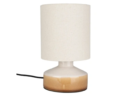 Béžová keramická stolní lampa NOOK 28 cm