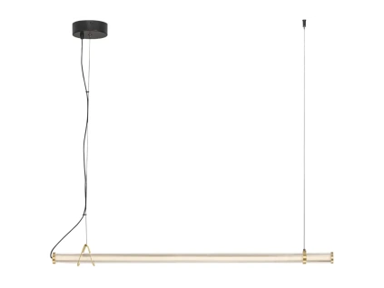 Skleněné závěsné LED světlo Nova Luce Eliot 102 cm