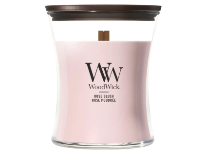 Malá vonná svíčka WoodWick, Rose Blush