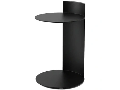 Černý kovový odkládací stolek Vaglia ⌀40 cm
