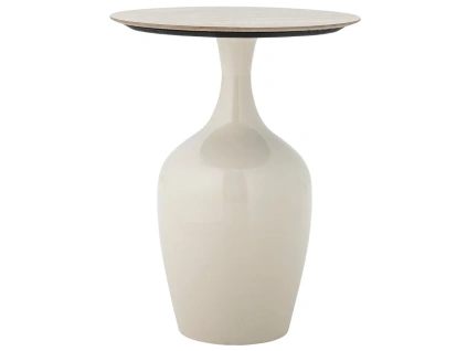 Béžový keramický odkládací stolek Bloomingville Lecco 40 cm