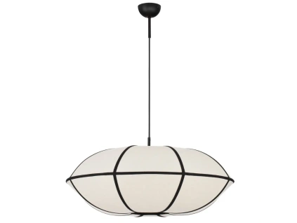 Béžovo-černé závěsné světlo Nova Luce Brera 70 cm