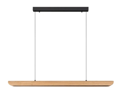 Dubové závěsné LED světlo Nova Luce Brianne 120 cm