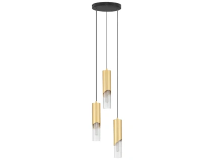 Zlaté závěsné světlo Nova Luce Modesto 25 cm