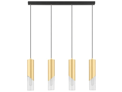 Zlaté závěsné světlo Nova Luce Modesto 66 cm