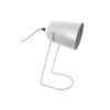 Bílá matná kovová stolní lampa Riley 30 cm