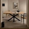 Dubový jídelní stůl Kave Home Argo 180 x 100 cm s černou kovovou podnoží -fv-interier-25