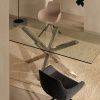 Skleněný jídelní stůl Kave Home Argo 160 x 90 cm s nerezovou podnoží -fv-interier-25