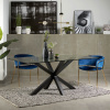 Skleněný jídelní stůl Kave Home Argo 160 x 90 cm s černou kovovou podnoží -fv-interier-25