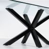 Skleněný jídelní stůl Kave Home Argo 160 x 90 cm s černou kovovou podnoží -fv-interier-25
