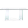 Skleněný jídelní stůl Kave Home Burano 180 x 90 cm