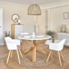 Bílý lakovaný kulatý jídelní stůl Kave Home Lotus 120 cm -fv-interier-25