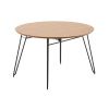 Dubový rozkládací jídelní stůl Kave Home Novac 120-200 x 120 cm