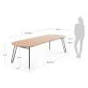 Dubový rozkládací jídelní stůl Kave Home Novac 140-220 x 90 cm