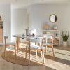 Bílý lakovaný rozkládací jídelní stůl Kave Home Oqui 120/200 x 120 cm -fv-interier-25