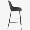 Tmavě šedá plastová barová židle Kave Home Quinby 75 cm -fv-interier-25