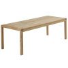 Dubový rozkládací jídelní stůl Kave Home Briva 200/280 x 100 cm