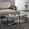 Černý skleněný konferenční stolek Kave Home Blackhill 110 x 60 cm -fv-interier-25
