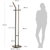 Černý kovový stojací věšák Kave Home Magali 172 cm