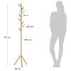 Březový stojací věšák Kave Home Natane 163 cm