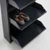 Grafitově šedý kovový botník Kave Home Ode 103 cm -fv-interier-25