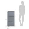 Šedý kovový botník Kave Home Ode 103 cm