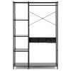 Černý kovový regál Kave Home Storn 182 x 120 cm