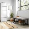Bílý kovový botník Kave Home Ode 169 cm -fv-interier-25