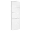 Bílý kovový botník Kave Home Ode 169 cm