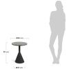 Černý terrazzo odkládací stolek Kave Home Delano 40 cm