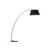 Černá kovová stojací lampa s mramorem Kave Home Juhe