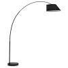Černá bavlněná stojací lampa Kave Home May 189-220 cm