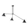 Černé kovové závěsné světlo Kave Home Dione 80 cm