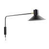 Černé kovové nástěnné světlo Kave Home Aria 86 cm